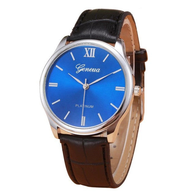 2017 Retro New Design Mens Watch Faux Leather Band Analog Quartz Wrist Watch For Men Male Clock Wristwatches relogio masculino